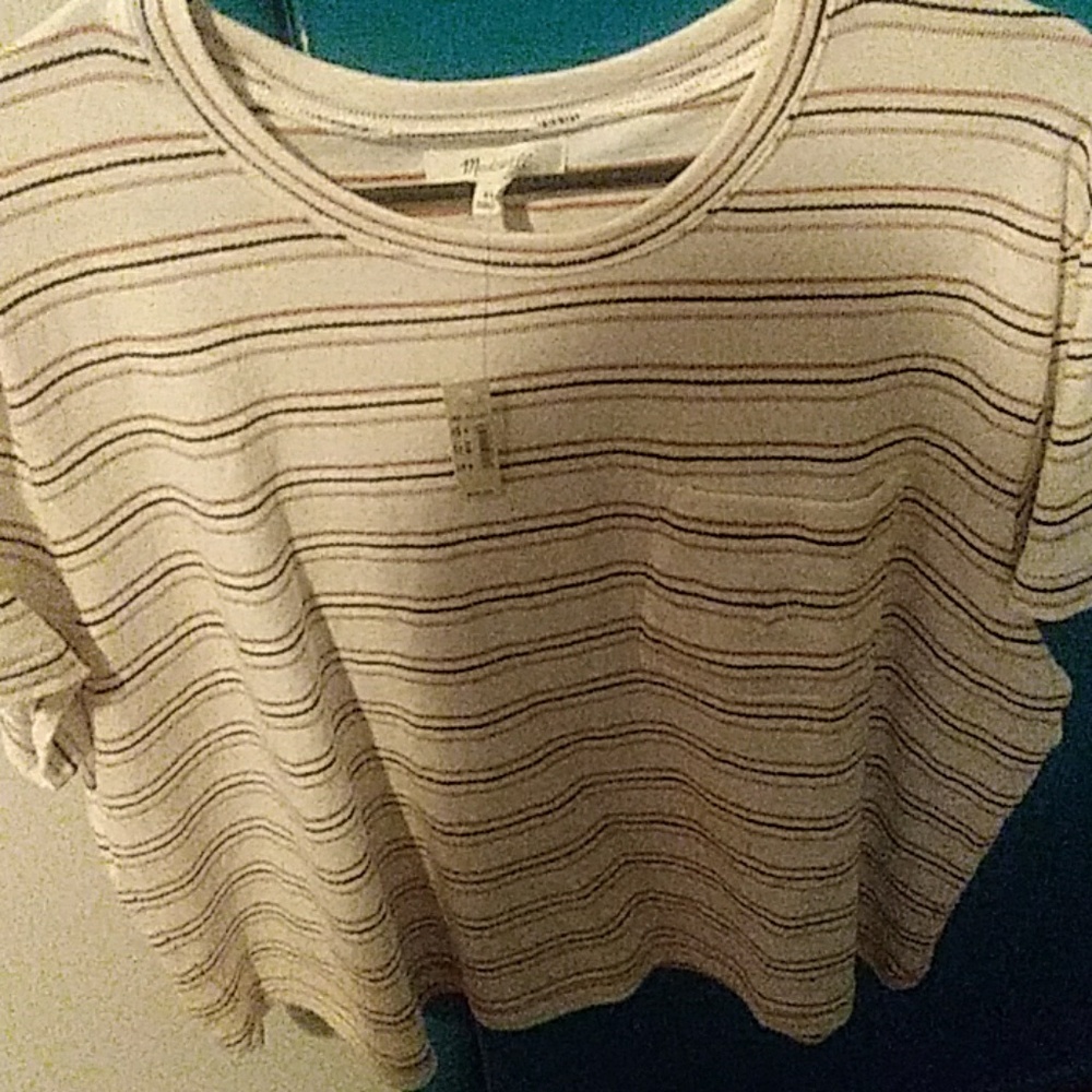 Striped Cream Madewell Top
